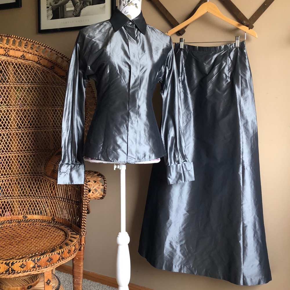 Vintage Max Mara Pianoforte 2pc shirt & Dress XS